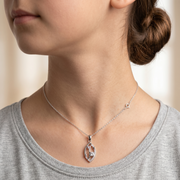 Classic Yuva Pendant with Silver Chain